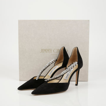 JIMMY CHOO BEE 85 インベリッシュド パンプス ブラック 159089183 [P]