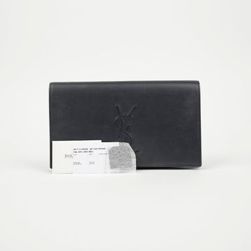 Saint Laurent Leather Clutch Dark Navy 159169413 [P]