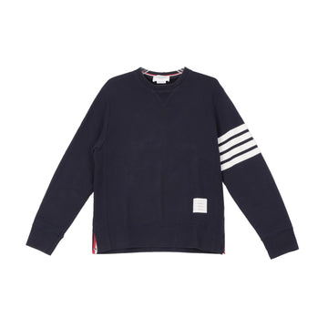 THOM BROWNE メンズ クラシック エンジニアード ダイアゴナル アームバンド コットン スウェットシャツ ネイビー 159296624 [P]