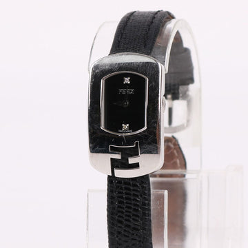 Fendi Steel Women's Leather Watch with Diamonds 2P 159545781 [P]