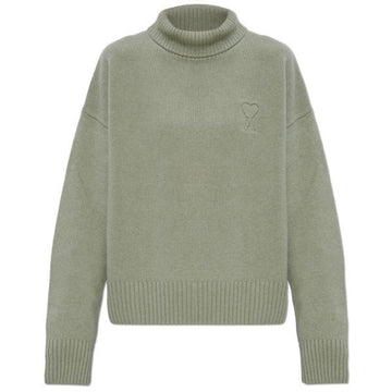 AMI Puff Embossed Funnel Neck Sweater 148448827 [P]