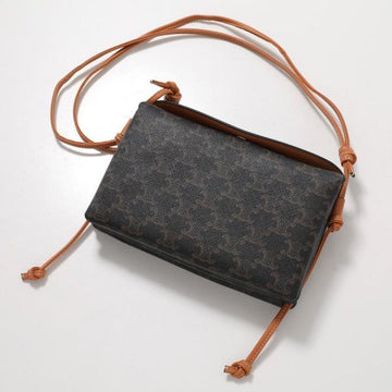 CELINE Trio-Flap aus Triomphe-Canvas und Lammleder 159553461 [P]
