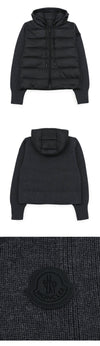 MONCLER Damen Wollstrick-Mix Steppjacke (Dunkelgrau) 9B00019 M1131 989 159014650 [P]