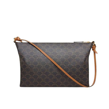 CELINE Duo Reißverschluss Tasche - Triomphe Canvas Naturleder 159557286 [P]