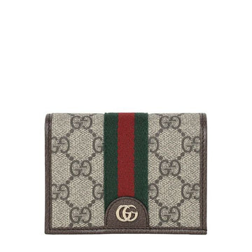 GUCCI GG Ophidia Small Geldbörse in Beige Dunkelbraun 838487 FAE0L 9746 159560141 [P]