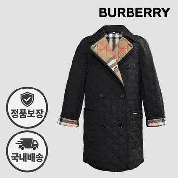 BURBERRY Quilted Long Jacket 80841991 Schwarz 159561198 [P]