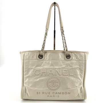 CHANEL Leather Deauville Shoulder Bag 159562015 [P]