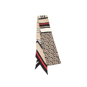Burberry Skinny Check Silk Scarf 80370171 159562350 [P]