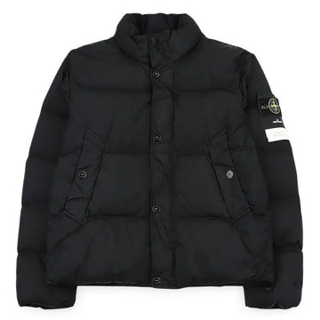 STONE ISLAND Männer Garment Dyed Stehkragen Padded Jacke (Schwarz) L2S15 4100109 S0A23 V0029 159560182 [P]