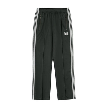 Needles Pants SX406 C-Charcoal Polyester Smooth Straight Track Pants 159562776 [P]