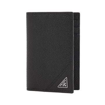 Prada Men's Vitello Triangle Logo Card Holder 159575272 [P]