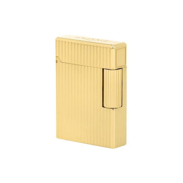 S.T. Dupont Lighter C14020 Line 1 Vertical Line Guilloche Gold Lighter 156798656 [P]
