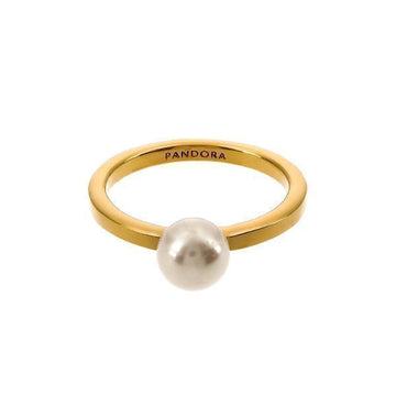 PANDORA Ring mit zeitlosen behandelten Süßwasserzuchtperlen Silber Damenring 163157C01 111106736 [P]