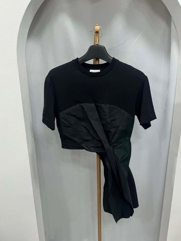 ALEXANDER MCQUEEN Drapiertes T-Shirt mit Detail 42 159577936 [P]