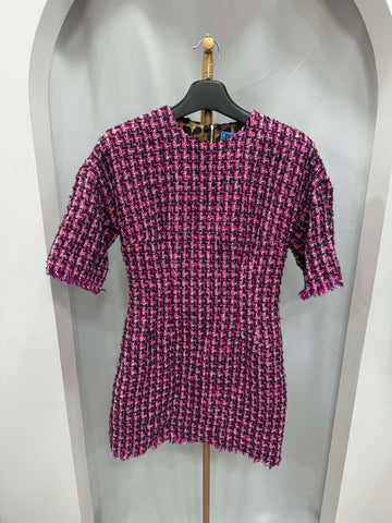 Dolce & Gabbana Tweed Dress Short Sleeve Size 44 159580293 [P]