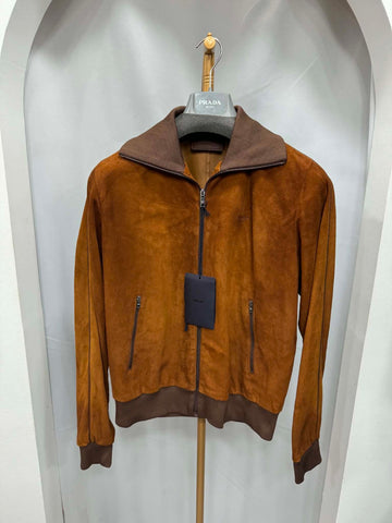 PRADA Neue Velvet Wildleder Bomberjacke Größe 48 159580395 [P]