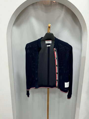 THOM BROWNE Neuartige Mesh-Cardigan 159580550 [P]