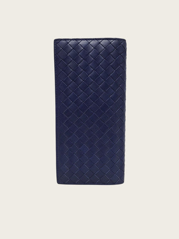 BOTTEGA VENETA Navy Woven Intrecciato Geldbörse 159582098 [P]