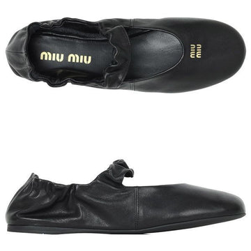 MIU MIU Ballerinas aus schwarzem Nappa-Leder 5F340E EFX F0002 159581668 [P]