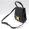 CELINE Schwarze Triomphe Top Handle Schultertasche mit goldener Hardware 159583425 [P]