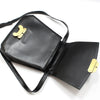 CELINE Schwarze Triomphe Top Handle Schultertasche mit goldener Hardware 159583425 [P]