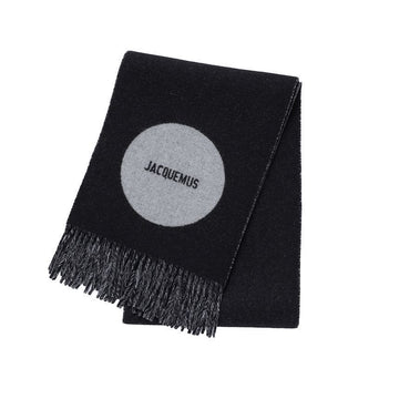 JACQUEMUS レシャフ ジャカード ロゴ フリンジ マフラー 148229346 [P]