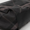 Burberry Check Polyester Leather Trimming Tote Bag Black 159021321 [P]