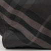 Burberry Check Polyester Leather Trimming Tote Bag Black 159021321 [P]
