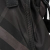 Burberry Check Polyester Leather Trimming Tote Bag Black 159021321 [P]
