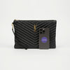 SAINT LAURENT Cassandra Matelassé Leder Tablettetasche Schwarz mit goldener Hardware 159169348 [P]