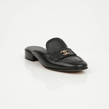CHANEL CC Logo Mules 37 159472550 [P]