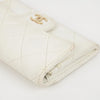CHANEL Classic Caviar Card Holder White with Gold Hardware 159409985 [P]