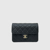 CHANEL Kaviar Reißverschluss kleine Saison Klapptasche AS3003 159594899 [P]