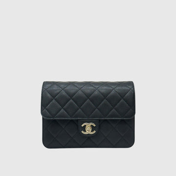 CHANEL Kaviar Reißverschluss kleine Saison Klapptasche AS3003 159594899 [P]