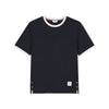 THOM BROWNE 26SS パッチロゴ リンガー Tシャツ ネイビー MJS083A 00042 415 158461873 [P]