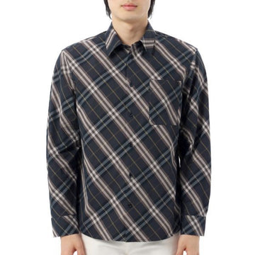 BURBERRY Lässige Passform kariertes Baumwollhemd 146732215 [P]