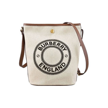 Burberry Medium Canvas Bucket Bag Dark Oat 8121455 159638604 [P]