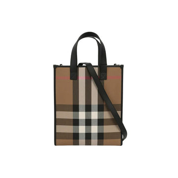 Burberry Small Super Exploded Check Book Tote Bag Top Brown 8084552 159638610 [P]