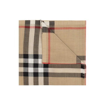 Burberry Giant Check Gauze Scarf Muffler Archive Beige 8078779 159638619 [P]