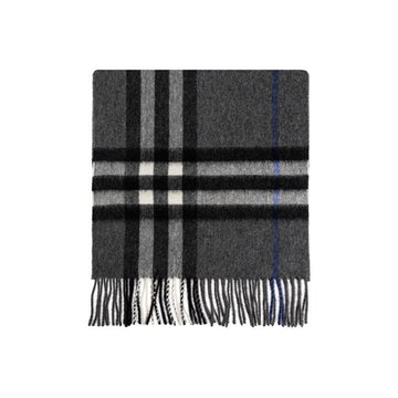 BURBERRY Giant Check Cashmere Schal Malborough Grey 8112642 159638621 [P]