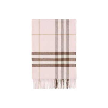 Burberry Giant Check Cashmere Muffler Bow Pink 159638622 [P]