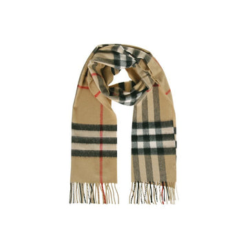 Burberry Giant Check Cashmere Scarf Archive Beige 8076576 159638624 [P]