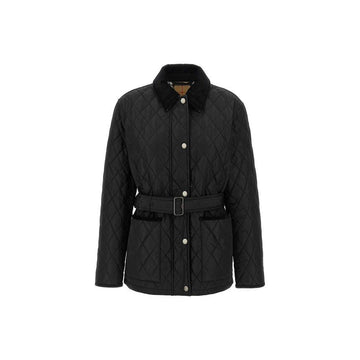 BURBERRY Belted Quilted Jacket Schwarz 8110378 159638626 [P]