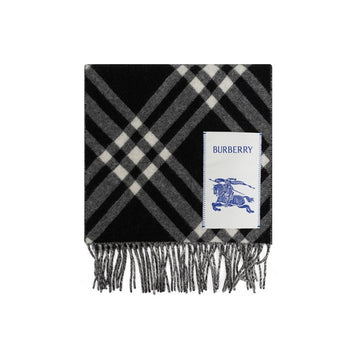 Burberry Cashmere Check Scarf Black 8099650 159638625 [P]