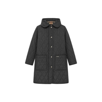 Burberry PARKGATE Quilted Hooded Coat Black 8121467 159638629 [P]