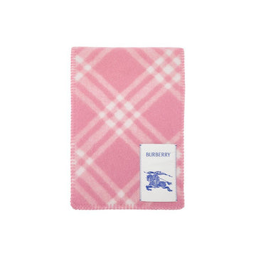 BURBERRY Wool Schal mit Baum-Check in Zuckerrosa 8114367 159638628 [P]