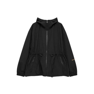 BURBERRY Kordelzug-Short-Hoodie-Jacke Schwarz 8113654 159638644 [P]