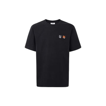Maison Kitsune Double Fox Head Patch T-Shirt Black 159639516 [P]