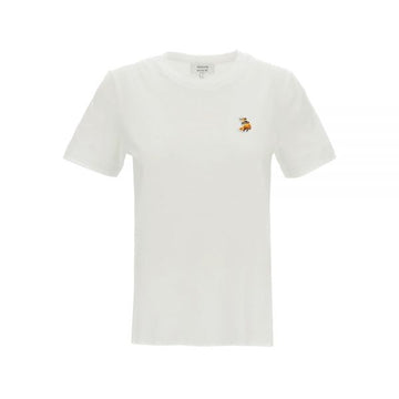 MAISON KITSUNE Dreaming Fox Patch T-Shirt Weiß QW00109KJ7026 P100 159639521 [P]