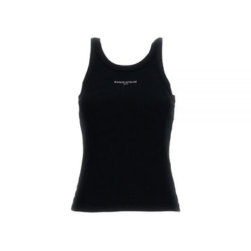 Maison Kitsune Lettering Logo Tank Top Black 159639523 [P]